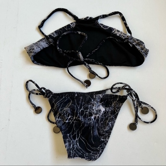 Zimmermann Halter High Neck Marble Bikini black RARE - Picture 6 of 10